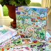 eeBoo Piece & Love: Floral Cupboard, 1000 Piece Puzzle - 23" Square Adult Jigsaw - 4 of 4