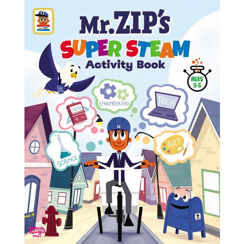 Mr. Zip's Super Steam Activity Book - by  Carrie Rodell (Paperback) - image 1 of 1