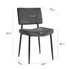 CAVINAS 20.1" Modern Minimalist Dining Chairs,Set of 3/5,Velvet Accent Chairs for Dining Room,Dining Furniture Chair,Vanity Chairs - 3 of 4