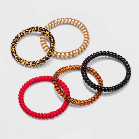 Skinny Phone Cords Matte Solids Metallic Jelly 5pc Wild