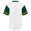 MLB Oakland Athletics Boys' White Pinstripe Pullover Jersey - XS