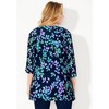 Catherines Women's Plus Size Shadow Stripe Cardigan - 3 of 4