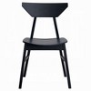 Royal Hampton 4pc Dining Side Chair Set, Low Curved Back, Scandinavian Black - 3 of 4