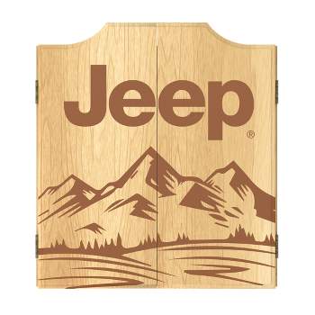 Jeep Sand Mountain Dart Board Cabinet Set