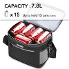 Tirrinia 7.8L Insulated Lunch Bag for Men Women Kid,  Leakproof Thermal Reusable Lunch Totes, Lunch Box for Office or School - 3 of 4