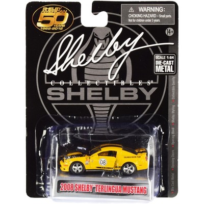 2008 Ford Shelby Mustang #08 "Terlingua" Orange & Black "Shelby American 50 Years" 1/64 Diecast Model Car by Shelby Collectibles