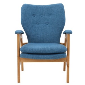 Jasper Arm Chair - Muted Blue - Christopher Knight Home