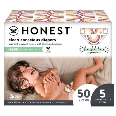 The Honest Company Disposable Diapers Catching Rainbows - Size 5 - 50ct