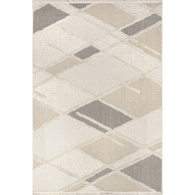 Nuloom Ginevra Modern Lattice Fringe Indoor Area Rug