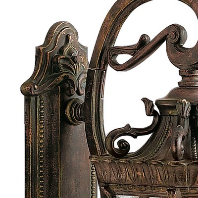 Tournai Bronze and Black 4-Light Lantern Sconce