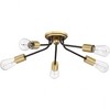 Quoizel Lighting Latitude 5 - Light Flush Mount in  Western Bronze - 3 of 4