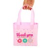 Blue Panda 24 Pack Donut Goodie Bags - Pink Donut Theme Party Favor Totes for Girl's Birthday, Baby Shower (6.5 x 7 x 2 In) - 3 of 4