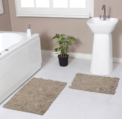 Modesto Collection Cotton Tufted Set of 2 Bath Rug Set - Home Weavers