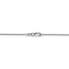 Black Bow Jewelry 1mm 18k White Gold Diamond Cut Spiga Chain Necklace - 4 of 4