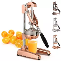 Zulay Kitchen Premium Citrus Juicer - Manual Citrus Press and Orange Squeezer  - Rose Gold