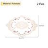 Unique Bargains Polyester Oval Embroidered Vintage Absorbent Coasters 2 Pcs - 2 of 4