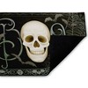 Stupell Industries Boo with Skulls & Bats Printed Outdoor Door Mat, design by Nicole Tamarin, 18"x30" - 2 of 4