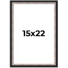 PosterPalooza | Simple Silver Picture Frame - UV Acrylic, Foam Board Backing, Hanging Hardware - 2 of 4
