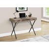 Monarch Specialties Computer Desk Home Office Laptop Left Right Set-Up Storage Drawers 42InchL Work Metal Laminate Brown Black Contemporary Modern - 2 of 4
