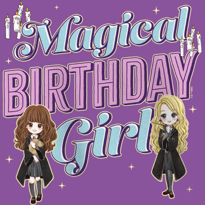 Girl's Harry Potter Magical Birthday Girl T-Shirt, 2 of 5
