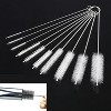 Kitcheniva Transparent Nylon Straw Bottle Cleaning Brush Set 10 Pcs - 2 of 3