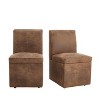 CAVINAS 360 Degree Swivel Dining Chairs Set of 2, Upholstered Kitchen Chairs with Hidden Storage, High-Density Foam & Durable Wooden Frame - 4 of 4