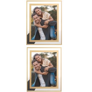 REGALWOVEN Wedding Home Glass Vertical or Horizontal Picture Frame for Tabletop Display - 1 of 4