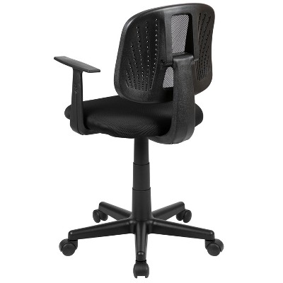 ErgoComfort High-Back Black Mesh Swivel Task Chair with Lumbar Support