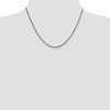 Black Bow Jewelry 1.5mm, 14k White Gold, Solid Franco Chain Necklace - 2 of 4