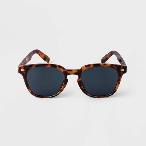 Men's Tortoise Shell Round Surf Sunglasses - Goodfellow & Co™ Brown
