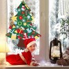 DIY Felt Christmas Tree 41Pcs Detachable Ornaments for Kids Toddler Wall Hanging Christmas Decoration Xmas Gift - 2 of 4