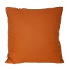 HomeRoots 18" Terra Cotta Striped Cotton Throw Pillow With Texture - 4 of 4