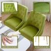 DYHOME Modern Dining Chairs Set of 6, Mid Century Dining Chairs with 5.12” Cushions, Velvet Upholstered Dining Chairs with Back Pull Rod - 3 of 4