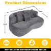 MOONMISS Durable Comfort Lounger High Back Bean Bag Chair Couch, Accent Floor Soft Lounge Chair - 2 of 4