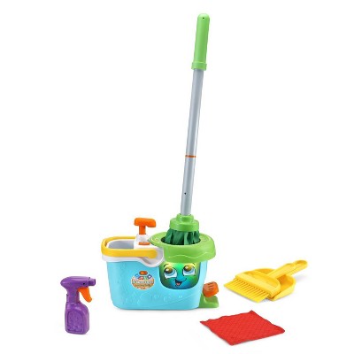 Melissa & Doug Let's Play House Dust! Sweep! Mop! 6 Piece Pretend Play Set  - Toddler Toy Cleaning Set, Pretend Home Cleaning Play Set, Kids Broom And