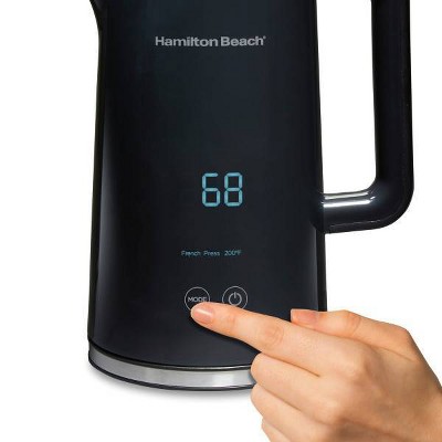 Hamilton Beach 1.7L Black Stainless Steel Digital Kettle