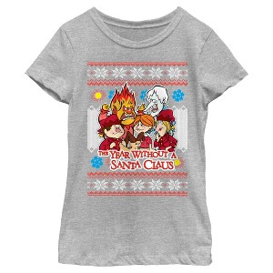 Girl's The Year Without a Santa Claus Christmas Sweater T-Shirt - 1 of 4