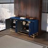 APRILSOUL Sideboard Buffet, Adjustable Shelves with Rectangular Metal Handles,Legs, Storage for Kitchen,Living,Dining Rooms - 2 of 4