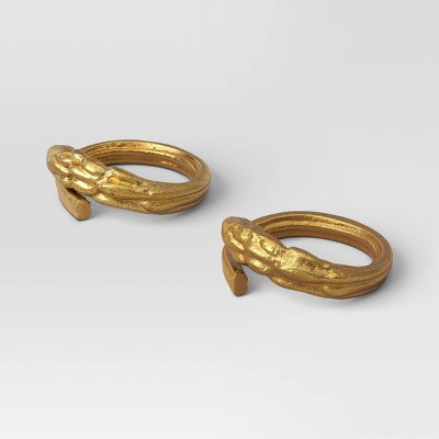 2pk Metal Napkin Rings - Threshold™