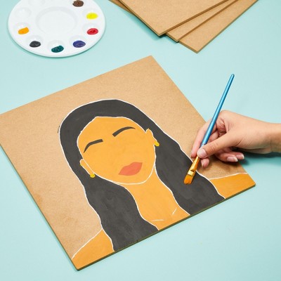 Brown 12x12 MDF Boards for DIY Arts and Crafts, 20 Pack