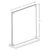 Azar Displays Slim Deluxe Acrylic Block Frame - image 3 of 4