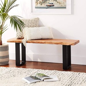 Alaterre Furniture Alpine Bench Natural Brown - 1 of 4