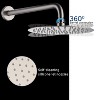 CASAINC 1-Spray Patterns Round 10 Inches Single Function Wall Mount Fixed Shower Head - 3 of 4