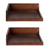 4.5" x 2.2" 2pk Levie Floating Corner Wooden Wall Shelf Set - Kate & Laurel All Things Decor - image 3 of 4