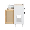 Ridstar Cat Litter Box with Sisal Scratching Door and Charging Socket-Beige - 4 of 4