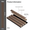 Wood Slat Wall Panel,Real Veneer MDF with PET Felt Backing,Sound-Absorbing Decorative Grille for Living Room, Studio, Piano Room - 4 of 4