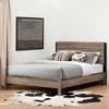 South Shore Queen Munich Platform Bed Set Weathered Oak : Laminated MDF Frame, No Box Spring Needed - 4 of 4