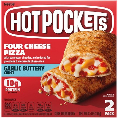 Hot Pockets Four Cheese Pizza & Garlic Butter Crust Frozen Sandwich - 8.5oz/2pk