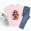 The Juniper Shop Patriotic Fluffy Dog Youth Short Sleeve Tee - 3 of 4
