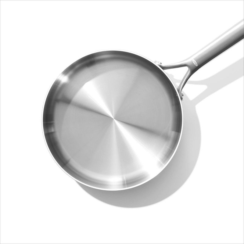 OXO 9.5&#34; Mira Tri-Ply Stainless Steel Skillet with Lid Silver, 3 of 6